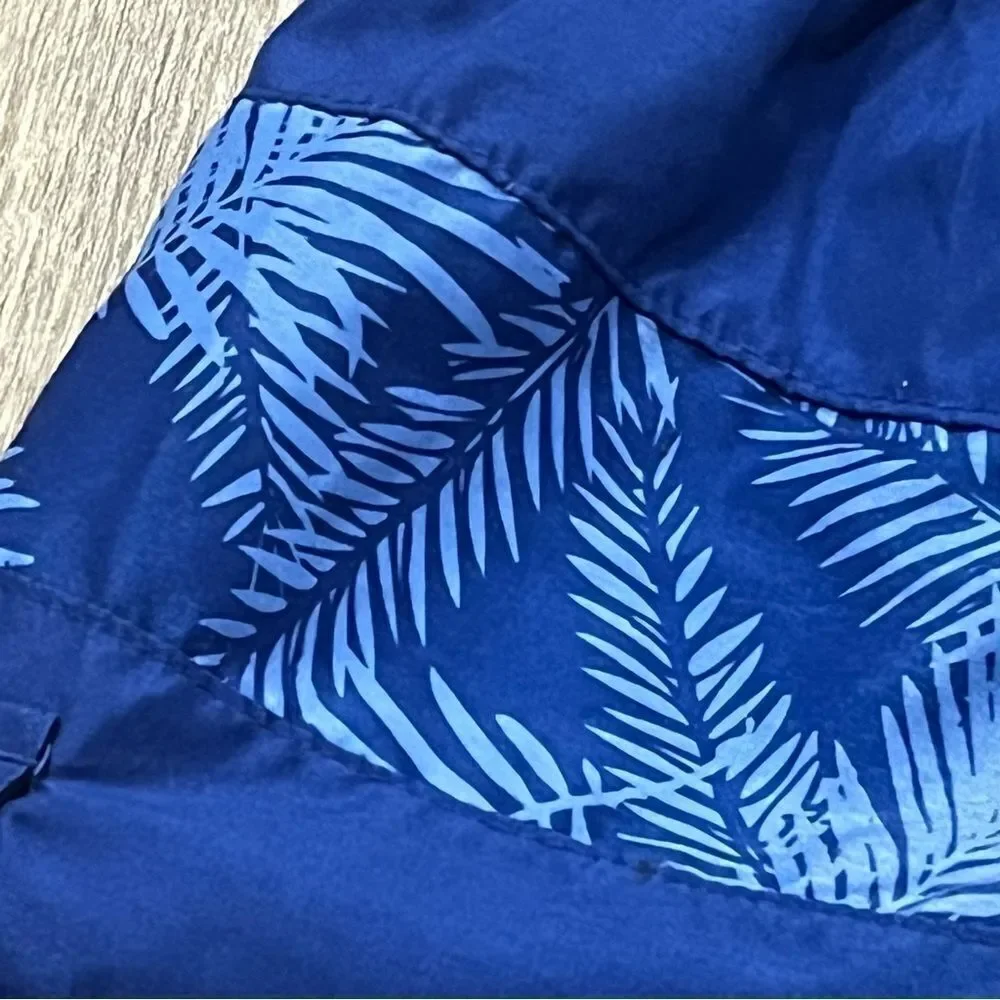 Body Glove Blue Tropical Print Swimsuit Shorts